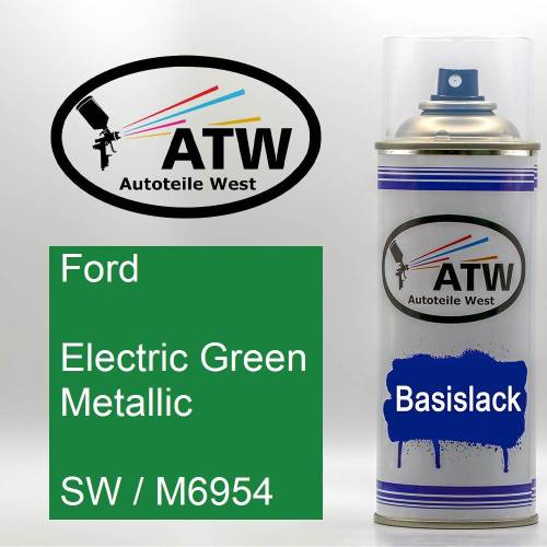 Ford, Electric Green Metallic, SW / M6954: 400ml Sprühdose, von ATW Autoteile West.